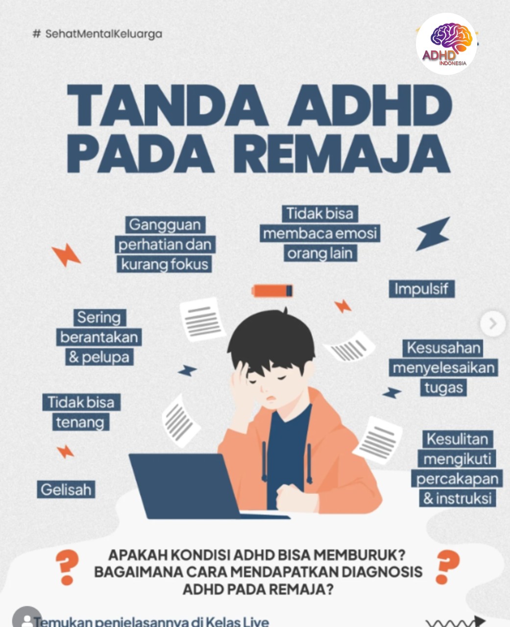 Screening ADHD Non-Diagnostik: Edukasi Awal bagi Orang Tua di Kabupaten Lahat